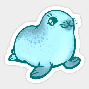 Glacier Ice Baby Ringed Seal the Animal Sticker